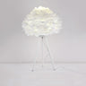 Minimalistic Spherical Night Lamp Feather 1-Head Bedside Table Light with Tripod