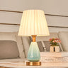 Simple Style Empire Shade Night Light Gathered Fabric Single Bedside Table Light