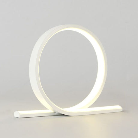 C Shaped Aluminum Night Lamp Minimalist Style LED Table Light with Dimmer Switch