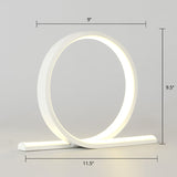 C Shaped Aluminum Night Lamp Minimalist Style LED Table Light with Dimmer Switch