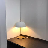 Dome Night Table Light Postmodern Metal 1-Light Bedroom Night Lamp with on-off Switch