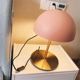 Dome Night Table Light Postmodern Metal 1-Light Bedroom Night Lamp with on-off Switch