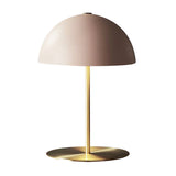 Dome Night Table Light Postmodern Metal 1-Light Bedroom Night Lamp with on-off Switch