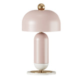 Mushroom Shaped Table Lamp Macaron Style Metal 2 Lights Girls Bedroom Night Light