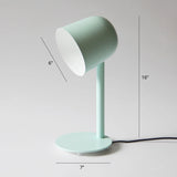 Novelty Macaron Bell Shade Nightstand Light Metal 1 Bulb Kids Bedroom Table Lamp