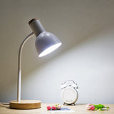 Flexible Gooseneck Metal Reading Lamp Nordic Style Single Night Table Light with Bell Shade