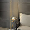Simple Stick Shaped Floor Light Aluminum Living Room LED Standing Lamp with Tray