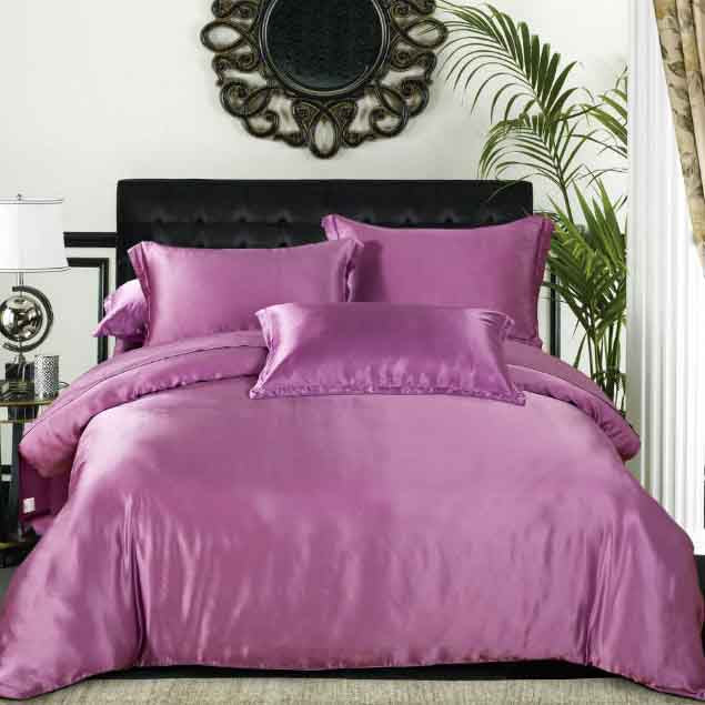 19MM Heavy Moisturizing And Luxurious Pure Mulberry Silk Duvet Cover Bedding Set (Silk Pillowcase /Quilt Cover /Sheet)