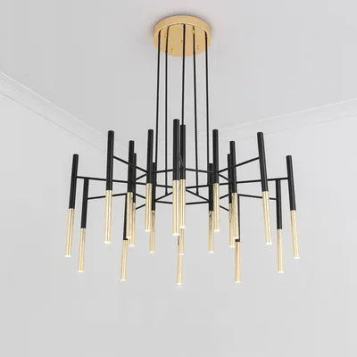 Metal Tubular Chandelier