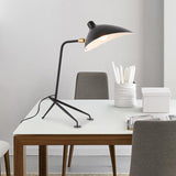 Duckbill Shade Standing Lamp Nordic Style Metal 1 Head Study Room Rotatable Table Lamp in Black/White