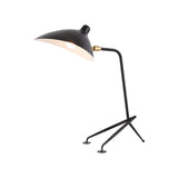 Duckbill Shade Standing Lamp Nordic Style Metal 1 Head Study Room Rotatable Table Lamp in Black/White