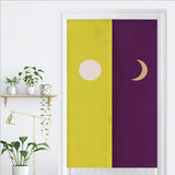 Moon and Sun Noren Doorway Curtain