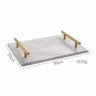 Nordic Style Natural Marble Gold Handle Tray, Service Plate, Jewelry Tray, Decoration Tray