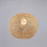 Feblilac Rattan Woven Pendant Light