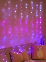 Led 2 x 2M Curtain String Light with 20pcs Clip 200 - Novelty Lighting