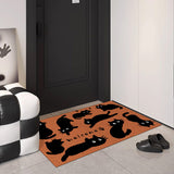 Feblilac say welcome cat door mat