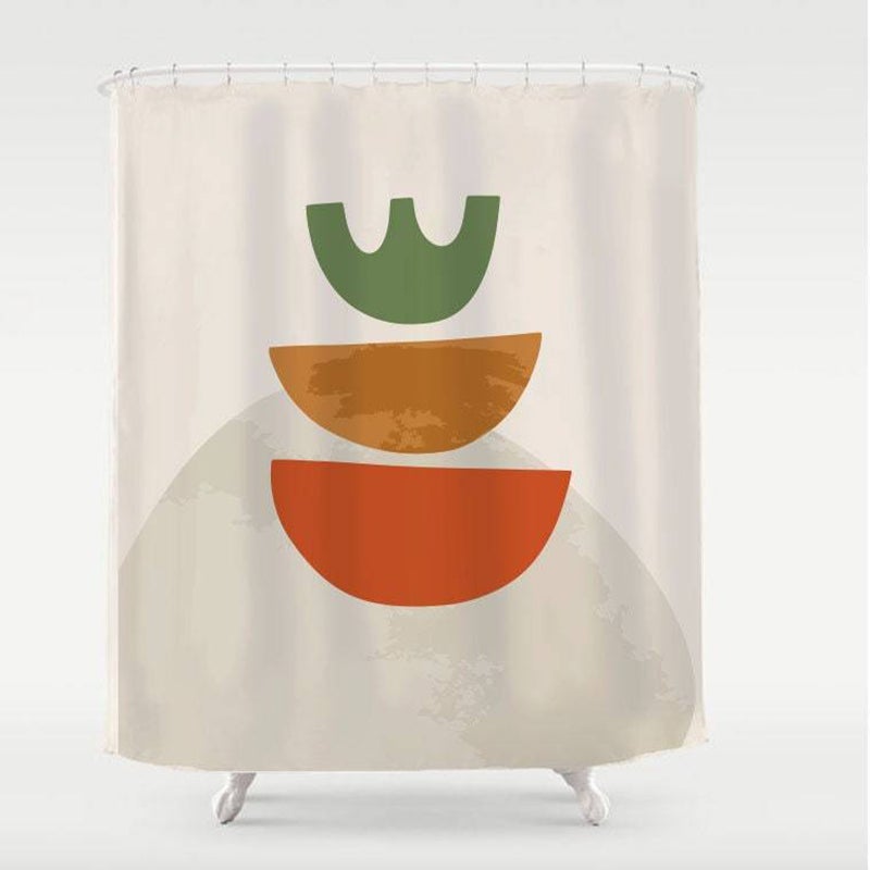 Abstract Shape Shower Curtain