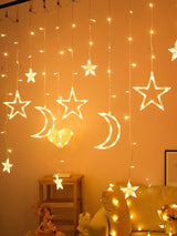 126 Led 3m Star & Moon String Light - Novelty Lighting