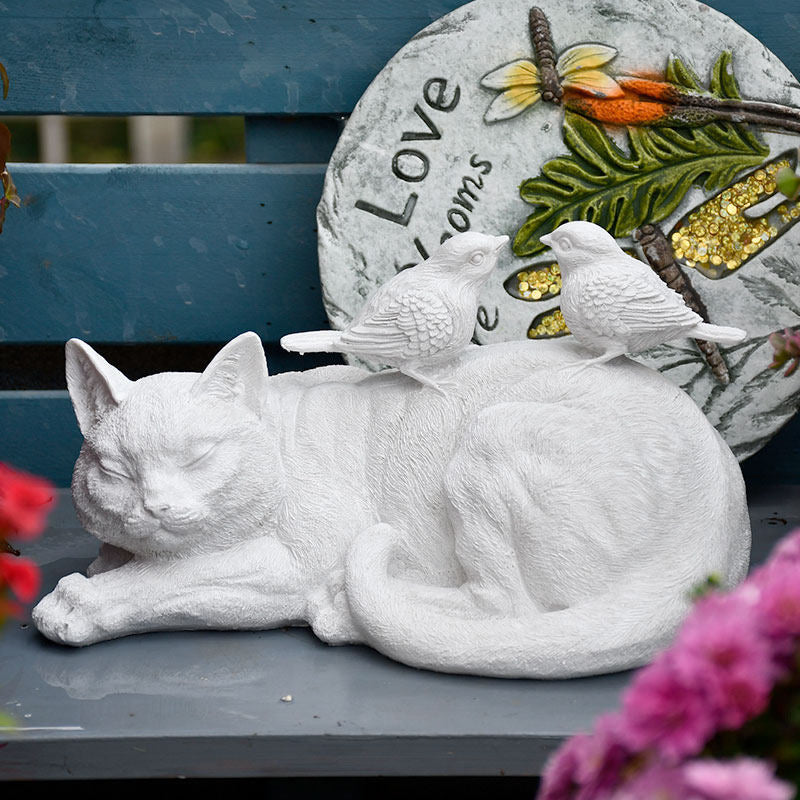 Sleeping Cat Sculpture