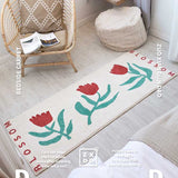 Three Little Red Tulip Bedroom Mat