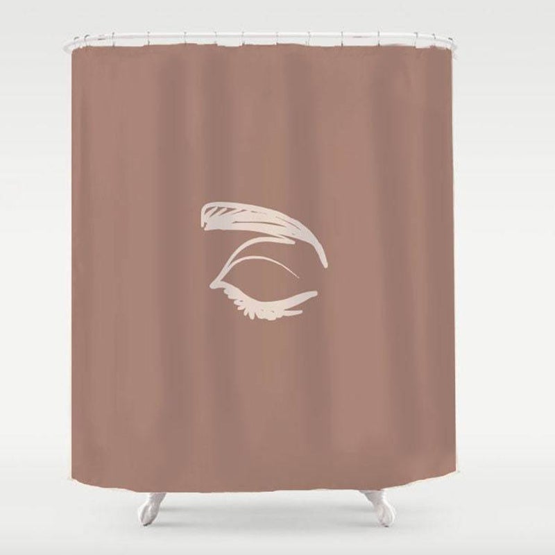 Cute Red Eye Shower Curtain