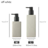 Off-white Ceramic Soap Dispenser, Bathroom Bottle, Simple Design Soap Dispenser, Refillable Reusable Lotion Pump for Bathroom Kitchen