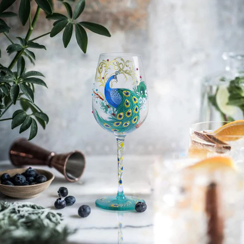 Hand-painted Colorful Wine Glasses Collection