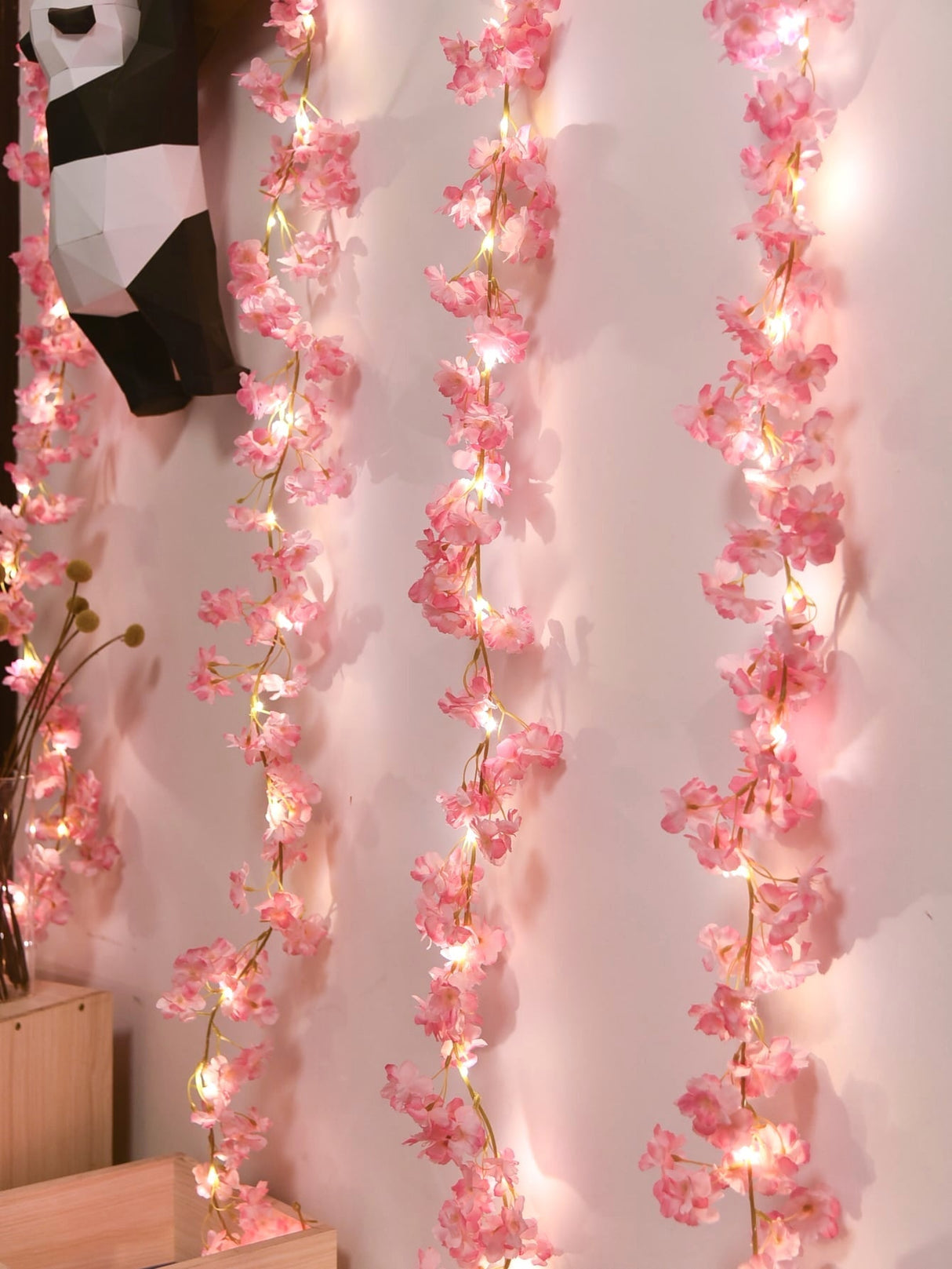 2m Artificial Flower String Light 1pc - Novelty Lighting