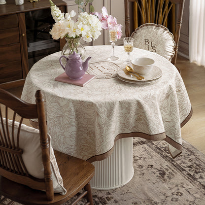 Tilde modern minimalist tablecloth cream style light luxury high-end velvet table cloth art tabletop protection pad tablecloth