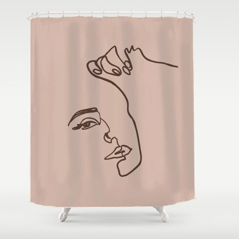 Face Shower Curtain