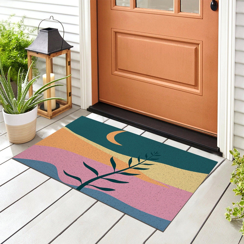 Night Moon Mountain PVC Entrance Mat