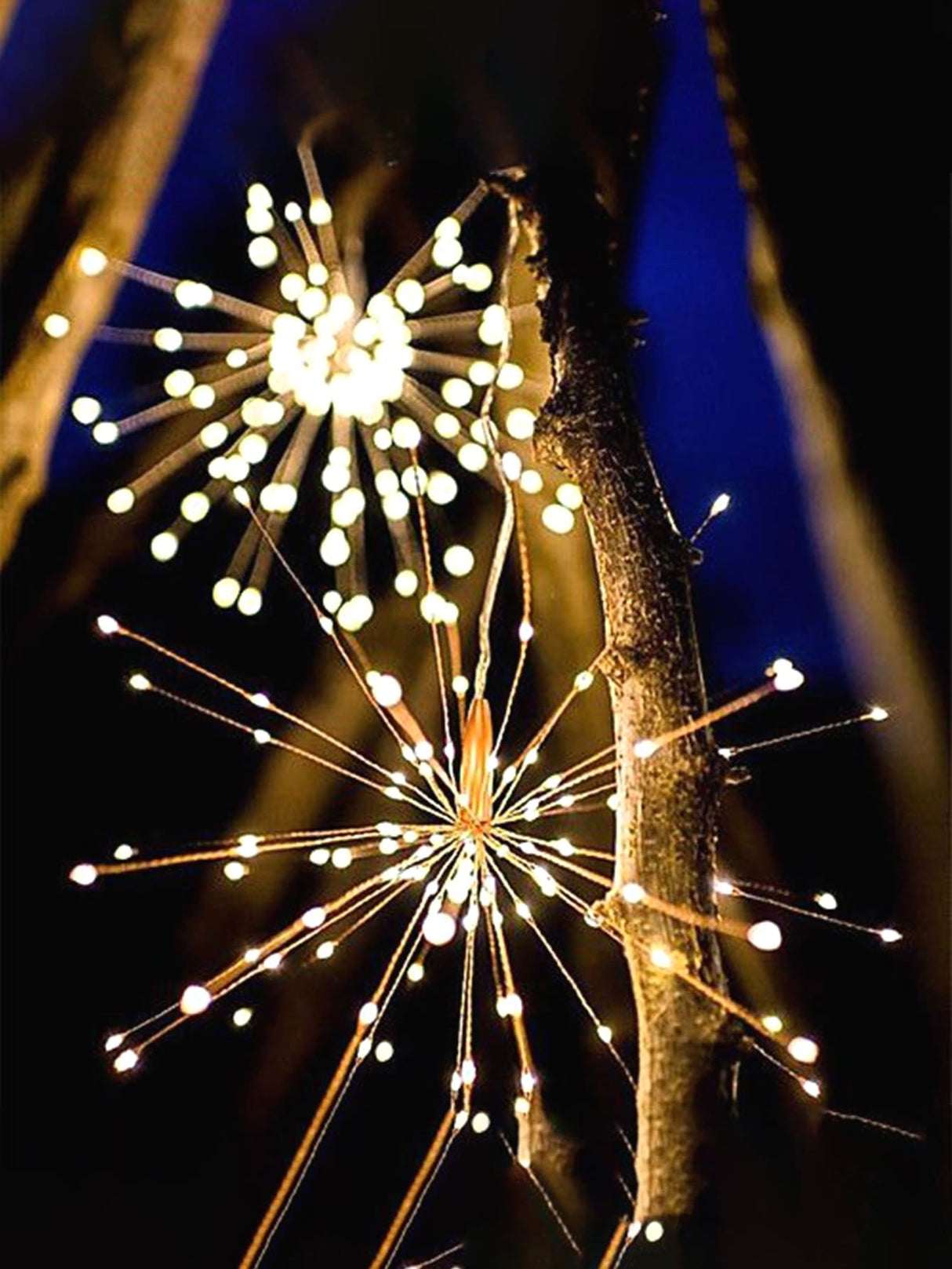 Firework Design String Light with 90pcs Bulb 1pc - Novelty Lighting