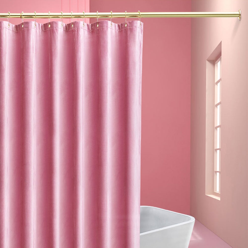 Pink Velvet Shower Curtain