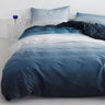 100% Cotton Sueding Gradient Print Duvet Cover Bedding Set