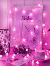 7 Color String Light with 40pcs Ball Shaped Bulb 1pc - Novelty Lighting