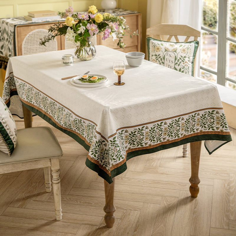 Haitangchun American high-end tablecloth pastoral light luxury living room coffee table tablecloth washing machine cover cloth dustproof tablecloth