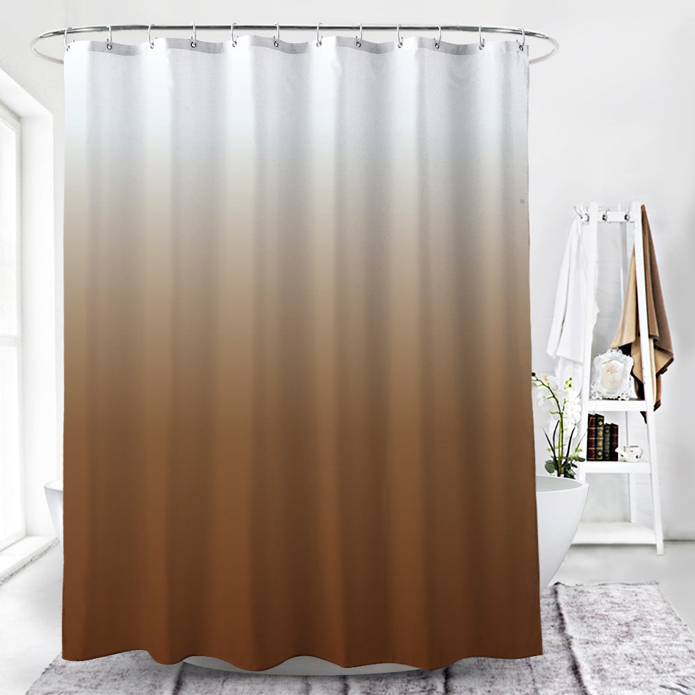 Brownness Gradient Shower Curtain