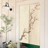 Japanese Floral Noren Doorway Curtain