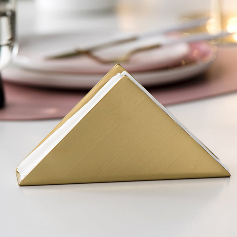Nordic golden triangle stainless steel paper towel holder cafe paper towel holder hotel napkin holder square towel holder