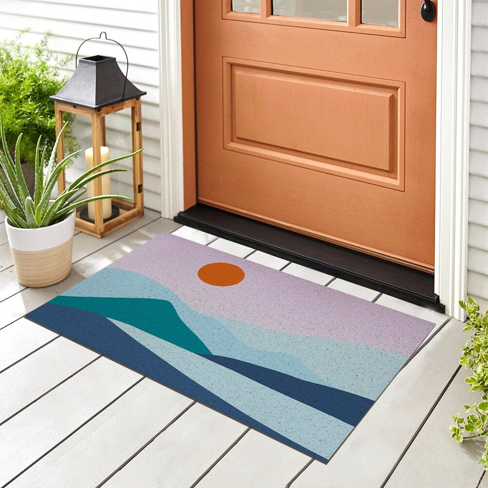 Purple Mountain Sunrise PVC Entrance Mat