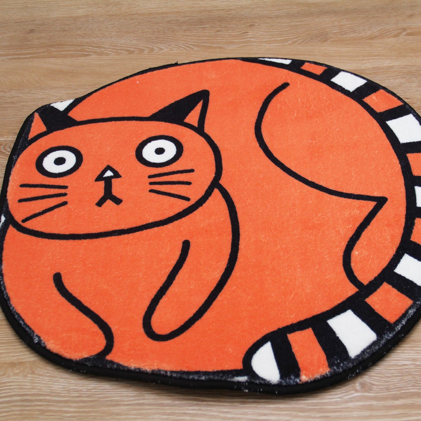 Orange Silly Cat Bath Mat