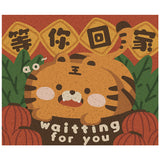 Cartoon Waiting for You PVC Entrance Door Mat