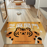 Cartoon Hug Tiger PVC Entrance Door Mat