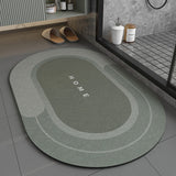 Oval Diatomaceous Earth Bathroom Mat