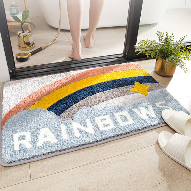 Rainbow & Sky Bath Mat
