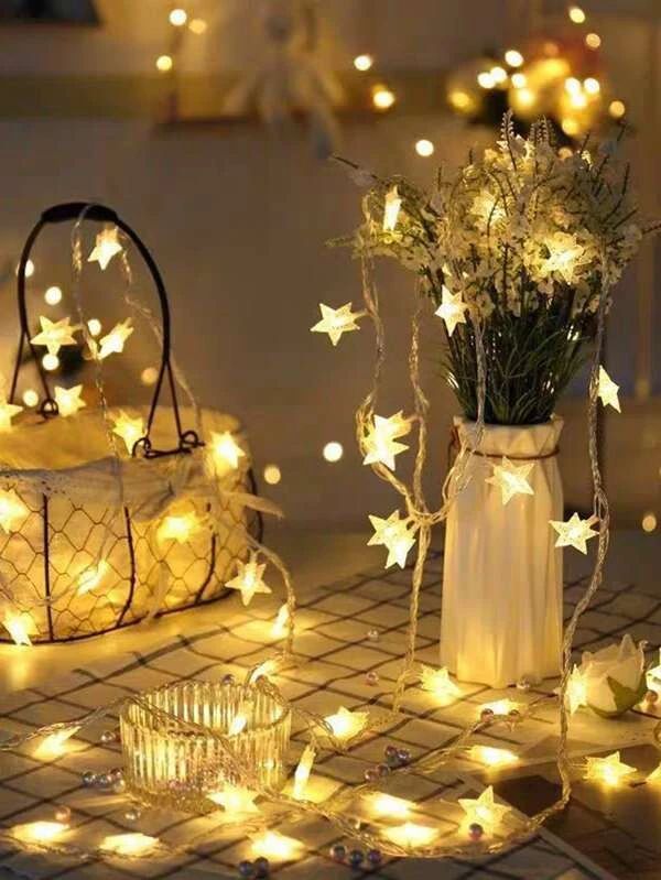 Star Bulb String Warm Light  30pcs