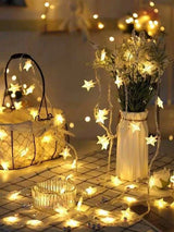 Star Bulb String Warm Light  30pcs