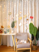 Led 2 x 2M Curtain String Light with 20pcs Clip 200 - Novelty Lighting