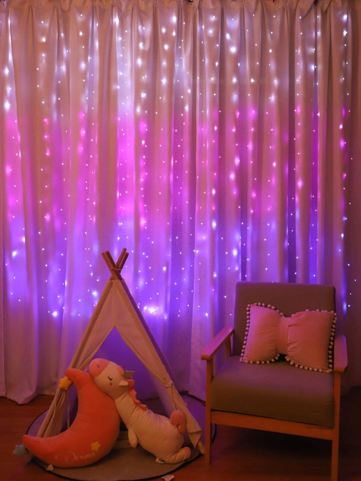 200 Led 2 x 2M Curtain String Light 1pc - Novelty Lighting