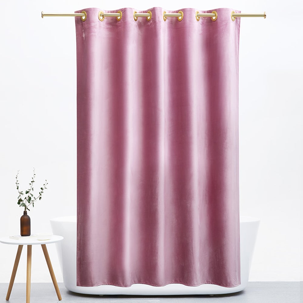 Pink Velvet Shower Curtain